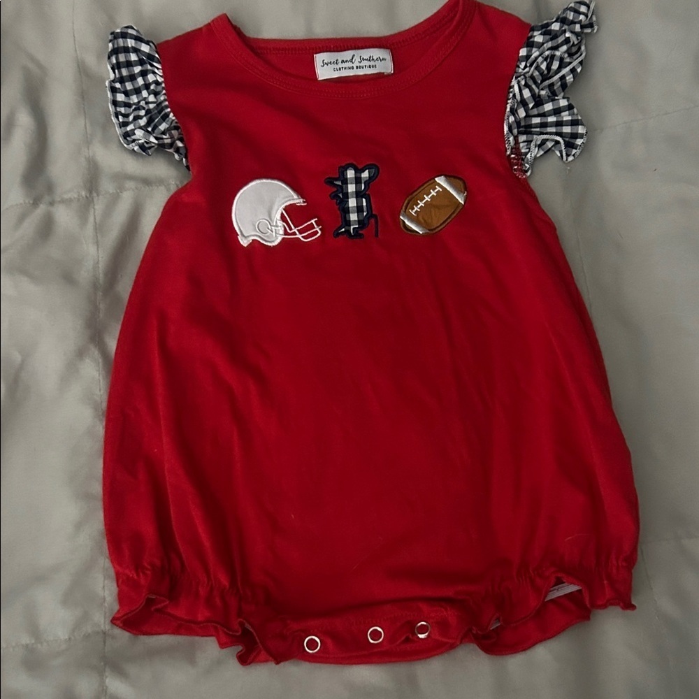 Rebels Football-Themed Kids Bodysuit